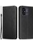 Xiaomi Redmi Için Manyetik Telefon Kapağı 12C 4g Şok Geçirmez Pu Deri Cep Telefon Kılıfı Stand Cüzdan Black (Yurt Dışından) 1
