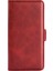Xiaomi Için 13 Lite/civi 2 5g Buzağı Doku Cep Telefonu Kapak Standı Cüzdan Pu Deri Telefon Kılıf Kırmızısı (Yurt Dışından) 5