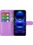Xiaomi Redmi Için Note 12 Pro 5g/note 12 Pro Speed ​​5g/poco X5 Pro 5g Litchi Doku Pu Deri Deri Cüzdan Telefon Stand Kapak-Mor (Yurt Dışından) 2
