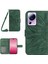 Xiaomi 13 Lite/civi 2 5g HT04 Flip Deri Cüzdanlı Telefon Kapağı Ayçiçeği Baskılı Stand Anti-Drop Telefon Kılıfı Strap-Dark Yeşil (Yurt Dışından) 1