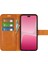 Xiaomi 13 Lite/civi 2 Için 5g 5g Kare Deri Deri Telefon Kılıf Buzağı Doku Cüzdan Standı Dalgalı Anti-Drop Cover-Sarı (Yurt Dışından) 2