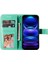 Xiaomi Redmi Için Note 12 5g (Global)/(Hindistan)/(Çin)/poco X5 5g Çiçek Baskılı Pu Deri Flip Kapak Cüzdan Stili Stand Koruyucu Telefon Kılıfı Kayış Yeşili (Yurt Dışından) 2