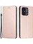 Xiaomi Redmi Için Manyetik Telefon Kapağı 12C 4g Şok Geçirmez Pu Deri Cep Telefon Kılıfı Stand Cüzdan Güllü Altın (Yurt Dışından) 1