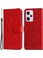 Xiaomi Redmi Için Note 12 Pro 5g /note 12 Pro Speed ​​5g /poco X5 Pro 5g Pu Deri Ayçiçeği Baskılı Telefon Kılıfı Manyetik Kapanma Stand Flip Kapak Bilek Kayış Kırmızısı (Yurt Dışından) 1