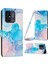 Xiaomi Redmi Için 12C 4g / 11A 4g Telefon Cüzdan Kılıfı Mermer Desen Pu Deri Stand Kapağı Omuz Kayış Pembe / Yeşil (Yurt Dışından) 1