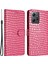 Xiaomi Için Redmi Note 12 4g Stand Cüzdan Deri Kapağı Timsah Doku Telefon Kılıfı El Strap-Rose (Yurt Dışından) 1