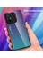 Xiaomi Redmi 12C 4g Için Gradyan Renkli Telefon Kasası, Temperli Cam+Pc Geri Tpu Çerçeve Anti-Çizik Kapak-Kırmızı / Siyah (Yurt Dışından) 4