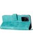 Üçgen Xiaomi Redmi Için Deri Kapağı Not 12S 4g Çizelge Anti-Çizelge Cüzdan Stand Telefon Kılıfı Strap-Green (Yurt Dışından) 5