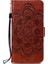 Xiaomi Redmi Için 12C 4g Deri Cüzdan Telefon Kapağı Mandala Baskalı Damla Geçirmez Stand Case-Brown (Yurt Dışından) 4