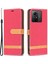 Xiaomi Için Redmi Note 12S 4g Stand Kılıfı Kot Cezası Ekleme Cüzdan Pu Deri+Tpu Telefon Kapak-Kırmızı (Yurt Dışından) 1