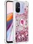 Xiaomi Redmi Için 12C 4G/11A 4g Glitter Case Ring Kickstand Sıvı Tpu Telefon Kapak Golü Altın/kalpler (Yurt Dışından) 3