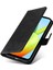 Xiaomi Redmi A1+ 4g/a2+ 4g/poco C50 4g (Parmak Izi Deliği Ile) Buzağı Dokusu Pu Deri Flip Koruyucu Kılıf Cüzdan Stand Tam Koruma Telefon Kapağı Strap-Black (Yurt Dışından) 5