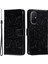 Xiaomi Redmi Için 12C 4g Deri Cüzdan Telefon Kapağı Mandala Baskalı Damla Geçirmez Stand Case-Black (Yurt Dışından) 1