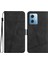 Xiaomi Redmi Için Note 12 5g (Çin)/(Hindistan)/(Global)/poco X5 5g Baskılı Çizgi Kapağı Cilt Touch Deri Telefon Kabuğu Cüzdan Stand-Black (Yurt Dışından) 1