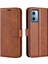 Xiaomi Redmi Için Cep Telefonu Kapağı Not 12 5g (Global)/(Hindistan)/(Çin)/poco X5 5g Pu Deri Buzağı Doku Standı Cüzdan Manyetik Flip Telefon Kılıf Kahverengi (Yurt Dışından) 1