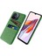 Çift Kart Yuvaları Xiaomi Redmi 12C 4g Için Kumaş Doku Telefon Kılıfı, Sert Pc Koruyucu Telefon Kapak Yeşili (Yurt Dışından) 1