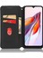 Xiaomi Redmi Için 12C 4G/11A 4g/poco C55 4g Şok Geçirmez Telefon Kasası Baskılı Eşkenar Dörtgen Desen Pu Deri Cüzdan Standı Kapak-Black (Yurt Dışından) 4