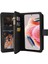 Xiaomi Için Redmi Note 12 4g Çoklu Kart Yuvaları Telefon Kapağı Deri Cüzdan Fermuar Cep Kapağı Black (Yurt Dışından) 4