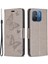 Xiaomi Redmi Için 12C 4g Şok Geçirmez Kasa Pu Deri Telefon Kılıfı Cüzdan Stand Kapağı Strap-Grey (Yurt Dışından) 1