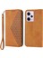Xiaomi Redmi Için Note 12 Pro 5g /note 12 Pro Speed ​​5g /poco X5 Pro 5g Baskılı Rhombus Desen Stand Buzağı Doku Kapak (Yurt Dışından) 1