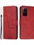 Xiaomi Için Redmi Note 12S 4g Pu Deri Telefon Kılıfı Cüzdan Stand Anti-Çizik Telefon Kapak Kırmızısı (Yurt Dışından) 1