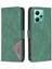 Xiaomi Için Poco X5 5g/redmi Note 12 5g (Global)/(Hindistan)/(Çin) Baskılı Telefon Kılıfı Stand Flip Deri Cüzdan Kapak Yeşili (Yurt Dışından) 1