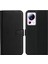 Xiaomi Için B40 13 Lite/civi 2 5g Düz Renk Cüzdan Stand Kapağı Pu Deri+Tpu Cep Telefonu Kılıf Black (Yurt Dışından) 1