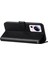 Xiaomi Için B40 13 Lite/civi 2 5g Düz Renk Cüzdan Stand Kapağı Pu Deri+Tpu Cep Telefonu Kılıf Black (Yurt Dışından) 4