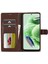 Xiaomi Redmi Için Note 12 Pro 5g/12 Pro Speed ​​5g/poco X5 Pro 5g Deri Telefon Kılıf Buzağı Doku Cüzdan Stand Şok Geçirmez Kapak-Kahverengi (Yurt Dışından) 5