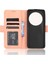 Xiaomi Için 13 Ultra Telefon Cüzdan Kılıfı Pu Pu Çok Kart Yuvaları Stand Telefon Kapak Pink (Yurt Dışından) 5