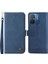 Xiaomi Için Redmi 12C 4g/redmi 11A 4g Baskılı Çizgiler Stand Kılıf Cüzdan Cilt Deri Deri Cep Telefonu Kapak Mavisi (Yurt Dışından) 1