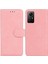 Xiaomi Redmi Için Pu Deri Telefon Kapağı Not 12S 4g, Cüzdan Stand Düz Renkli Telefon Vaka-Pembe (Yurt Dışından) 1
