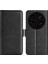 Xiaomi Için 13 Ultra Şok Geçirmez Cüzdan Flip Telefon Kapağı Buzağı Dokusu Pu Deri Stand Folio Case-Black (Yurt Dışından) 1