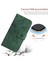 Xiaomi Için HT04 13 Ultra Anti-Dust Ayçiçeği Desen Cüzdan Kapağı Pu Deri Stand Telefon Kılıfı El Strap-Dark Yeşil (Yurt Dışından) 5