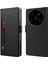 Xiaomi Için 13 Ultra Flip Cep Telefonu Kapağı Manyetik Pu Deri Katlama Stand Kartı Yuvası Telefon Kılıfı Ayna Black (Yurt Dışından) 1