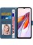 Xiaomi Redmi 12C 4g/poco C55 4g Pu Deri Telefon Kılıfı Kayış Mavisi ile Stand Cüzdan Kapağı (Yurt Dışından) 3