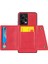 Xiaomi Redmi Için Not 12 5g (Global)/(Hindistan)/(Çin)/poco X5 5g Çift Düğme Kart Tutucu Pu Deri Kaplamalı Tpu Kasa Kickstand Telefon Kapağı Dahili Metal Sac-Kırmızı ile (Yurt Dışından) 2