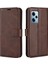 Xiaomi Redmi Için Note 12 Pro 5g/note 12 Pro Speed ​​5g/poco X5 Pro 5g Cep Telefonu Kılıf Buzağı Doku Stand Stand Cüzdan Kapak Brown (Yurt Dışından) 1