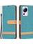 Xiaomi Için 13 Lite/civi 2 5g Kot Boya Pu Deri Cüzdan Kapağı Kapak Önleme Karşıtı Flip Standı Telefon Vaka-Yeşil (Yurt Dışından) 1