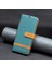 Xiaomi Için 13 Lite/civi 2 5g Kot Boya Pu Deri Cüzdan Kapağı Kapak Önleme Karşıtı Flip Standı Telefon Vaka-Yeşil (Yurt Dışından) 4