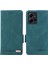 Xiaomi Için Redmi Not 12 4g Donanım Dekoru Cüzdan Standı Kapak Anti-Çizelge Manyetik Pu Deri Derecik Anti-Drop Case-Mavi (Yurt Dışından) 1