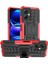 Xiaomi Redmi Için Note 12 5g (Global)/(Hindistan)/(Çin)/poco X5 5g Sabit Pc+Tpu Sağlam Lastik Deseni Şok-Absorbing Telefon Vaka Kickstand Back Cover Red (Yurt Dışından) 1