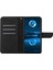 Xiaomi Için HT05 Poco C55 4g/redmı 11A 4G/12C 4g Telefon Kılıfı Standı Stand Cilt Dokunuşu Basılı Hat Pu Deri Kapak Black (Yurt Dışından) 2