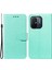Xiaomi Redmi Için 12C 4g Toz Geçirmez Telefon Kılıfı Pu Deri Deri Cüzdan Stand Flip Scratch Anti-Cratch Telefon Kapak Yeşili (Yurt Dışından) 1