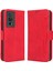 Xiaomi Için Telefon Cüzdan Kapağı Poco F5 Pro 5g/redmi K60 Pro 5G/K60 5G/K60 Şampiyon Edition Pu Pu Deri Çoklu Kart Yuvaları Stand Telefon Kılıfı Kırmızısı (Yurt Dışından) 1