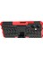 Xiaomi Redmi Için Note 12 5g (Global)/(Hindistan)/(Çin)/poco X5 5g Sabit Pc+Tpu Sağlam Lastik Deseni Şok-Absorbing Telefon Vaka Kickstand Back Cover Red (Yurt Dışından) 3