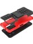 Xiaomi Redmi Için Note 12 5g (Global)/(Hindistan)/(Çin)/poco X5 5g Sabit Pc+Tpu Sağlam Lastik Deseni Şok-Absorbing Telefon Vaka Kickstand Back Cover Red (Yurt Dışından) 4
