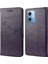 Xiaomi Redmi Için Note 12 5g (Global)/(Hindistan)/(Çin)/poco X5 5g Telefon Kılıfı Çiçek Kelebek Basılı Deri Cüzdan Stand Kapak-Dark Mor (Yurt Dışından) 1