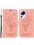 Xiaomi 13 Lite/civi 2 5g Pu Deri Cüzdan Telefon Kılıfı Baskılı Gül Kelebek Stand Kapak Pembe (Yurt Dışından) 1