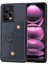 Xiaomi Için Poco X5 5g/redmi Note 12 5g (Global)/(Hindistan)/(Çin) Kickstand Telefon Kılıfı Tutucu Pu Deri Kaplamalı Tpu Kapak Mavisi (Yurt Dışından) 1